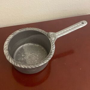 Rare Wilton Armetale Pewter Rope Design 1 qt Sauce Pan Pot Gourmet Cookware EUC